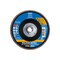 Pferd 5" x 5/8-11 Thd. POLIFAN Flap Disc - Z PSF EXTRA STEELOX, Zirconia, 40 Grit, Flat 60493 - alternate 2